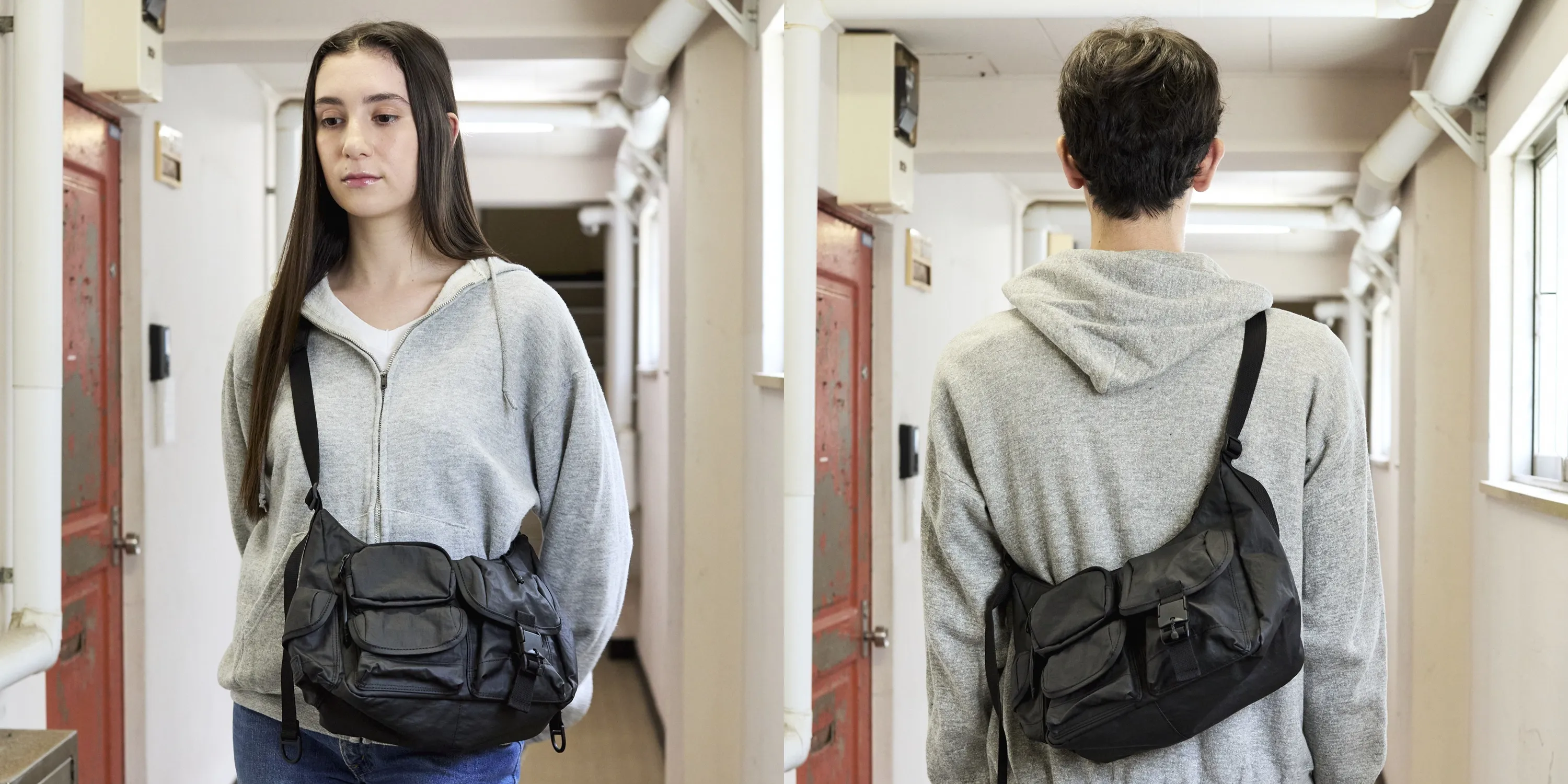 MULTI POCKET SHOULDER BAG (SMALL)