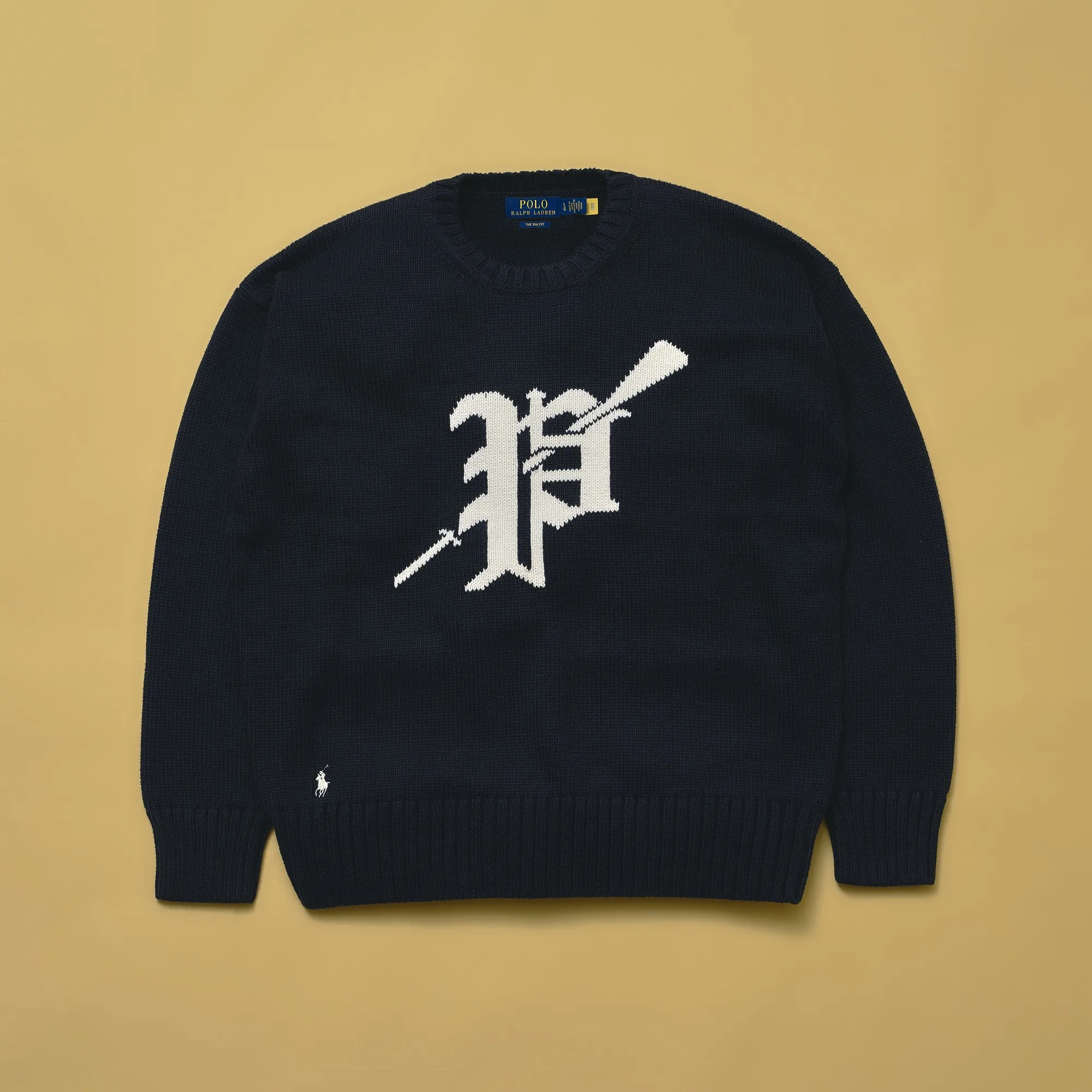 POLO RALPH LAUREN BIG FIT COTTON GRAPHIC SWEATER