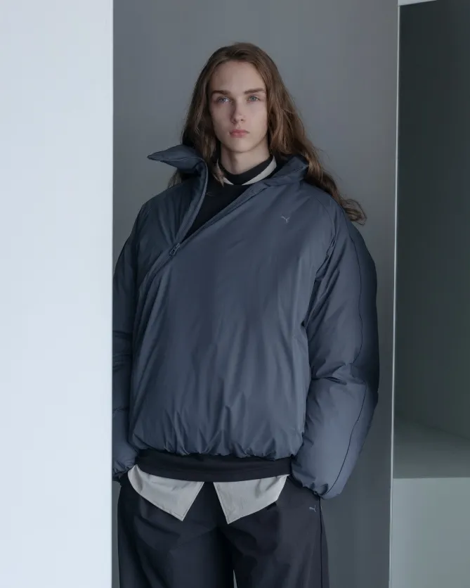 MATT TAFFETA THIN PADDED PULLOVER