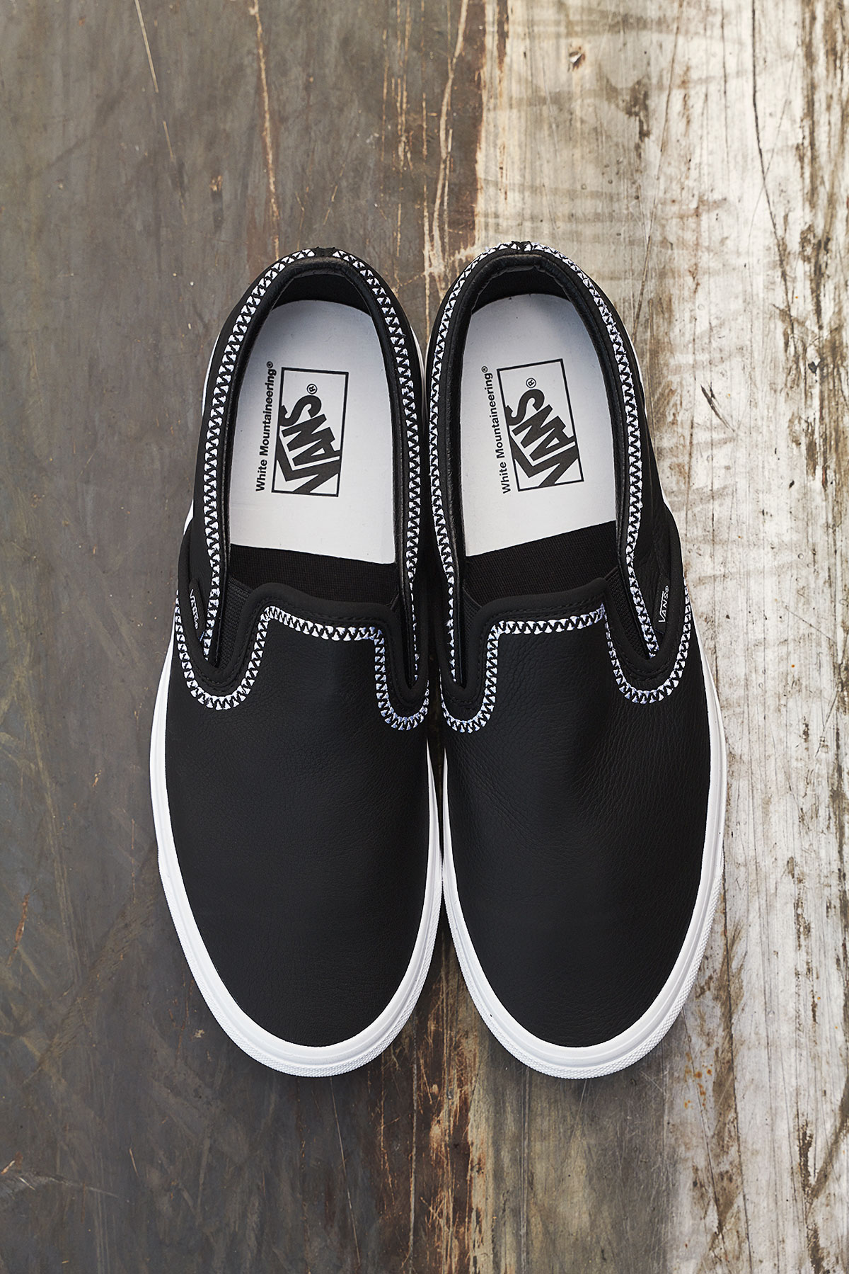 White Mountaineering × VANS スリッポン 黒 28cm