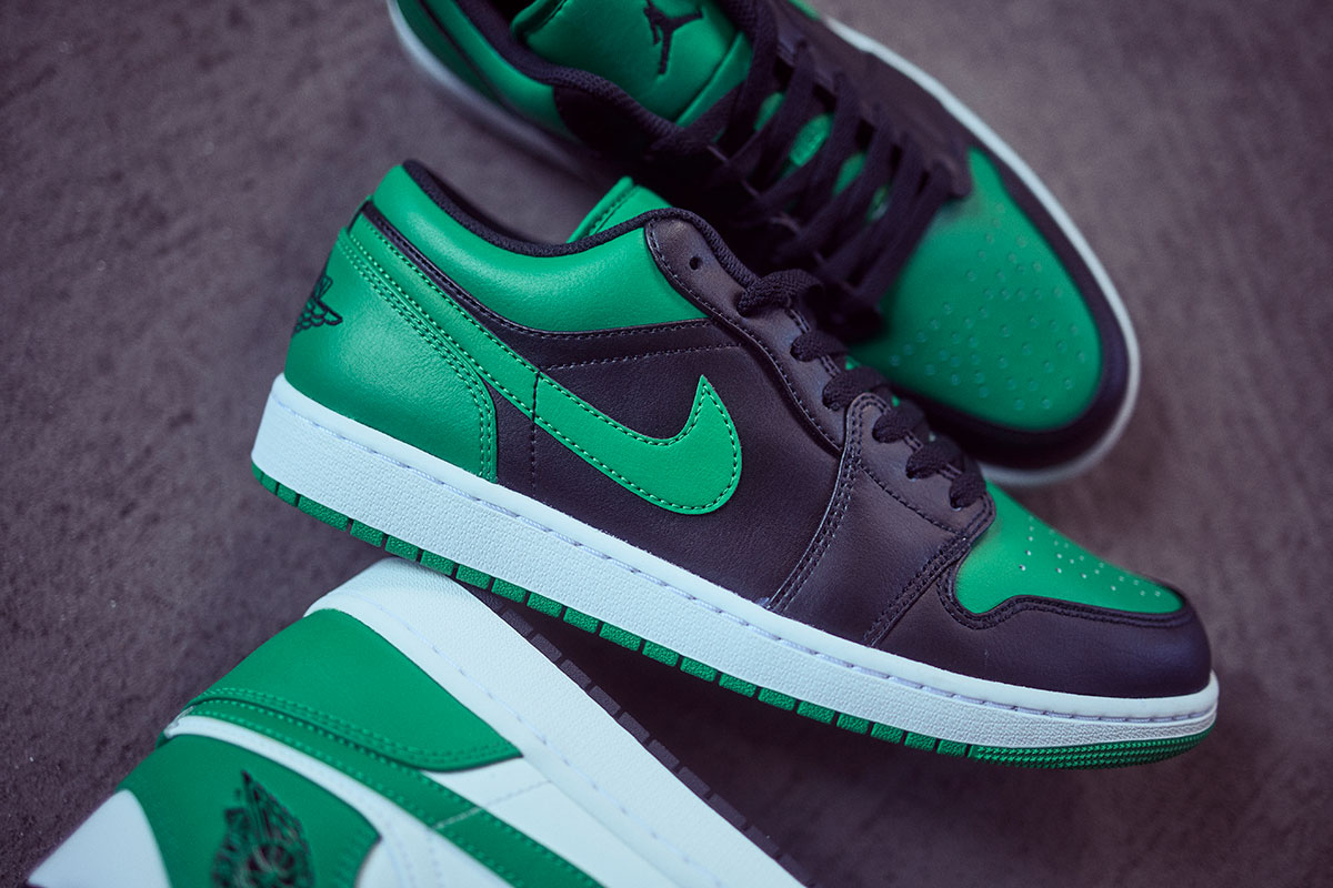 JORDAN BRAND AIR JORDAN 1 MID & LOW “ LUCKY GREEN ”