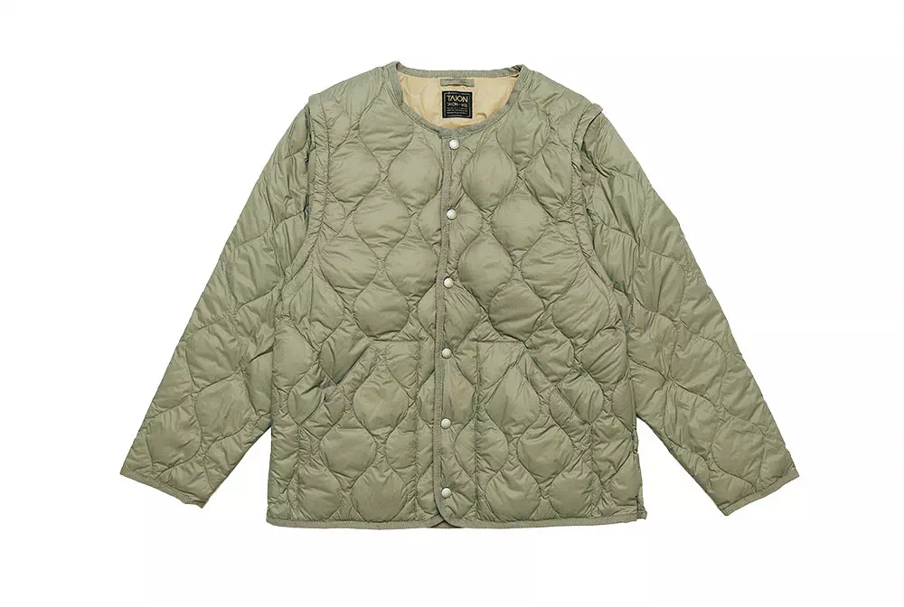 TAION MILITARY DETACHABLE SHOULDER DOWN JACKET
