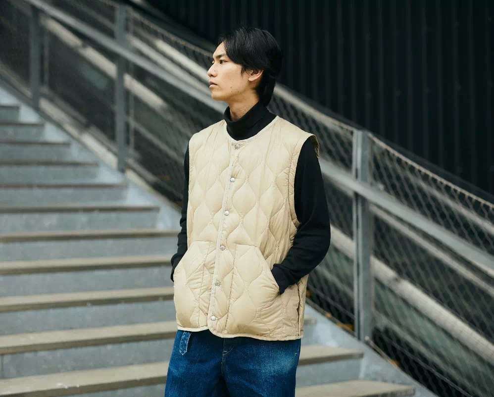 TAION MILITARY DETACHABLE SHOULDER DOWN JACKET