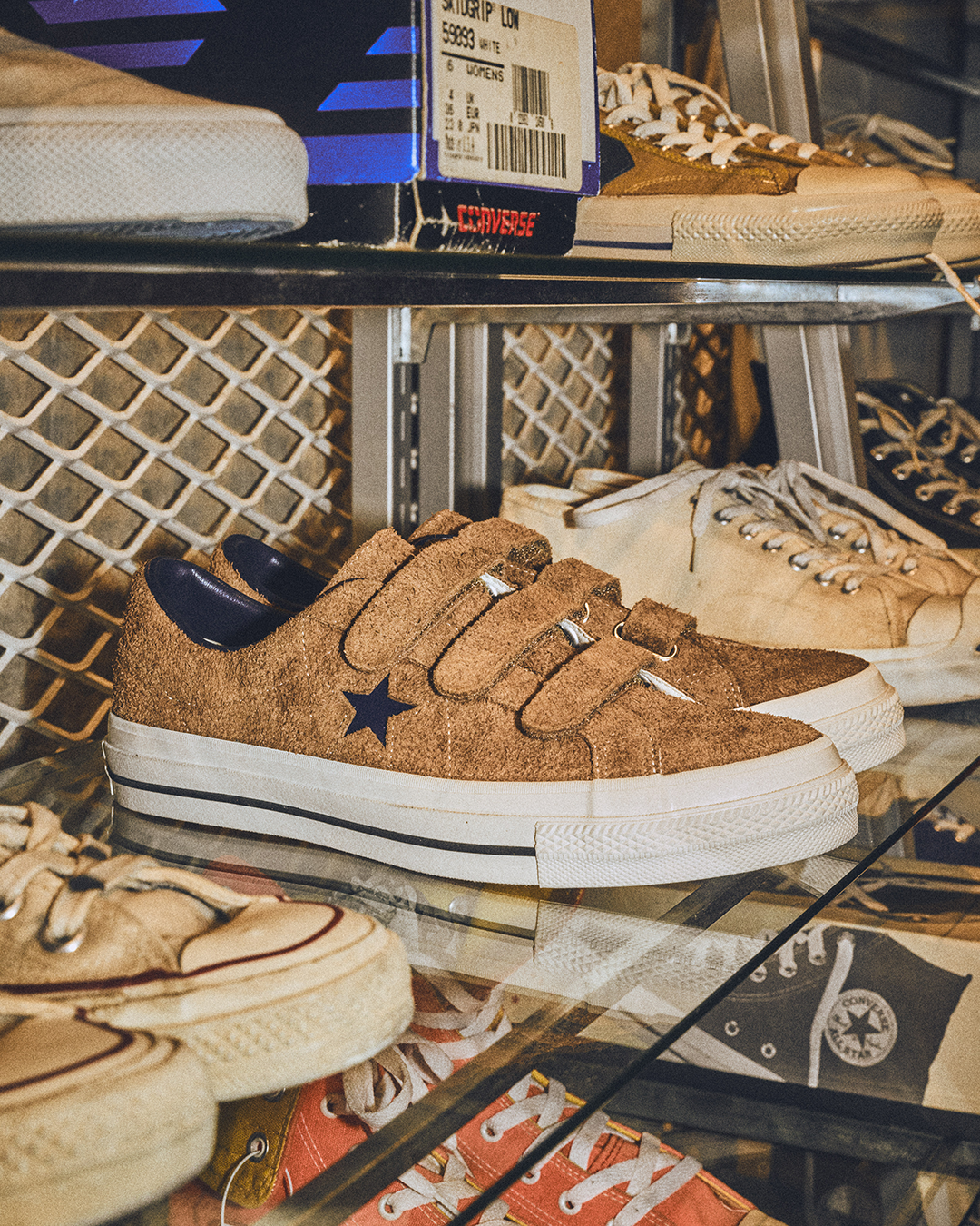 CONVERSE ONE STAR SUEDE V-3 HONEY OAK