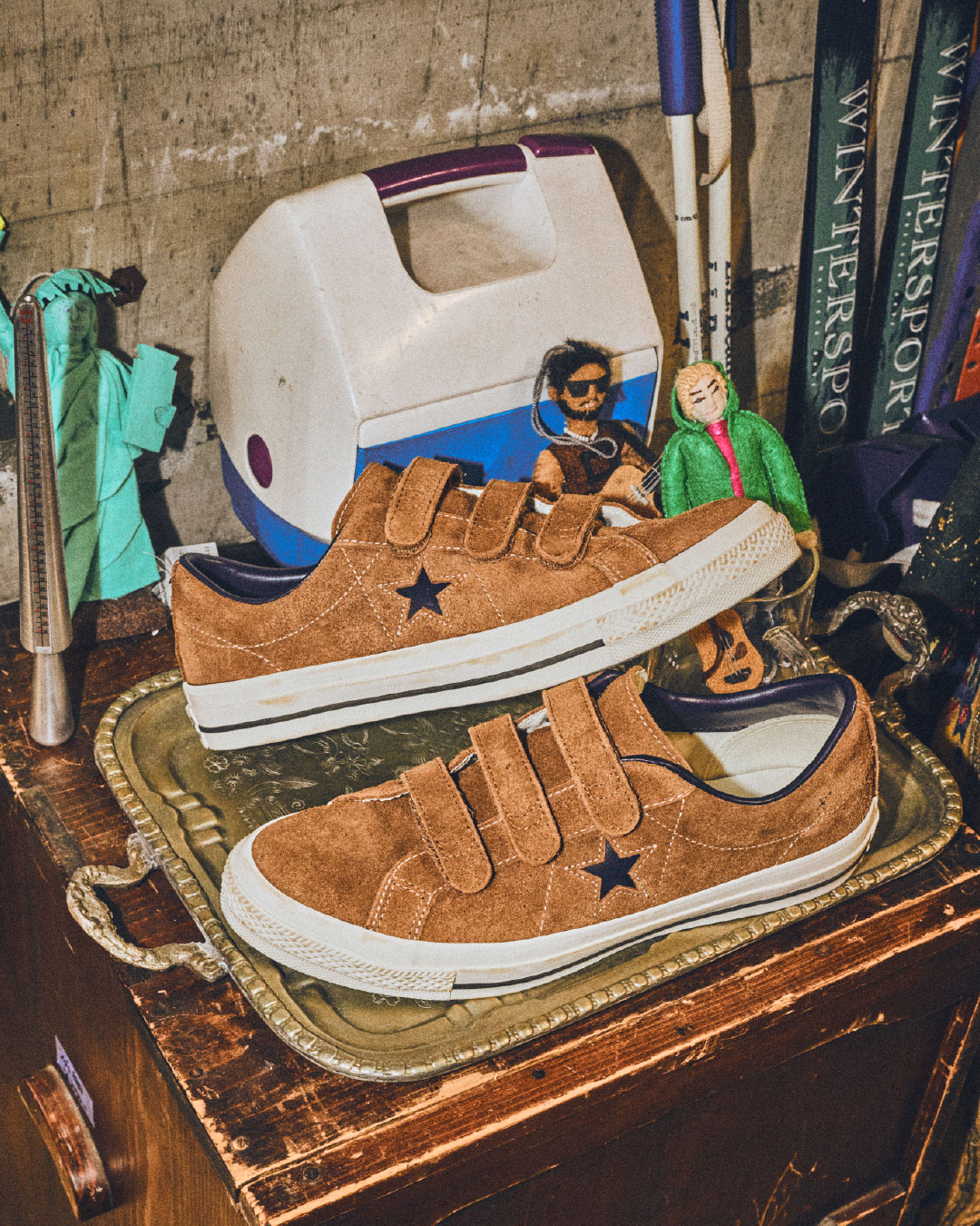 CONVERSE ONE STAR SUEDE V-3 HONEY OAK