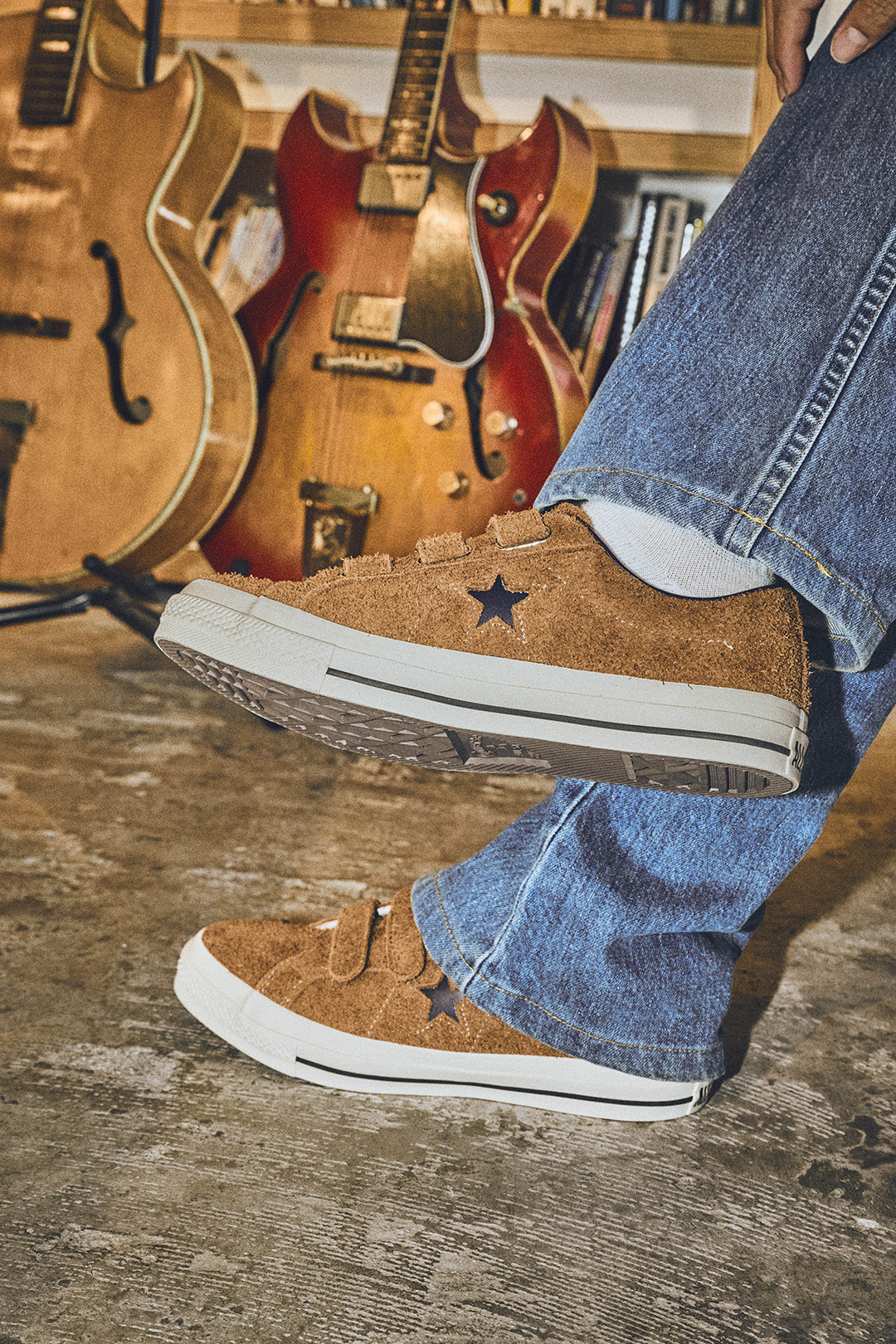 CONVERSE ONE STAR SUEDE V-3 HONEY OAK