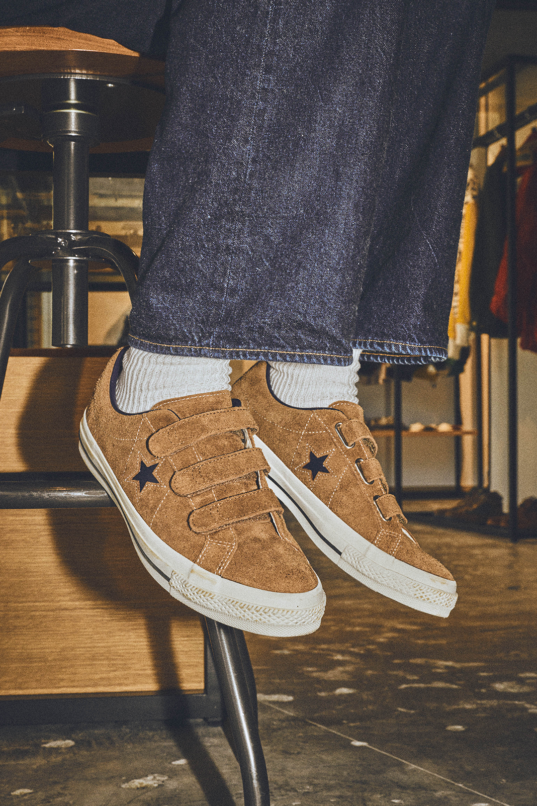 CONVERSE ONE STAR SUEDE V-3 HONEY OAK