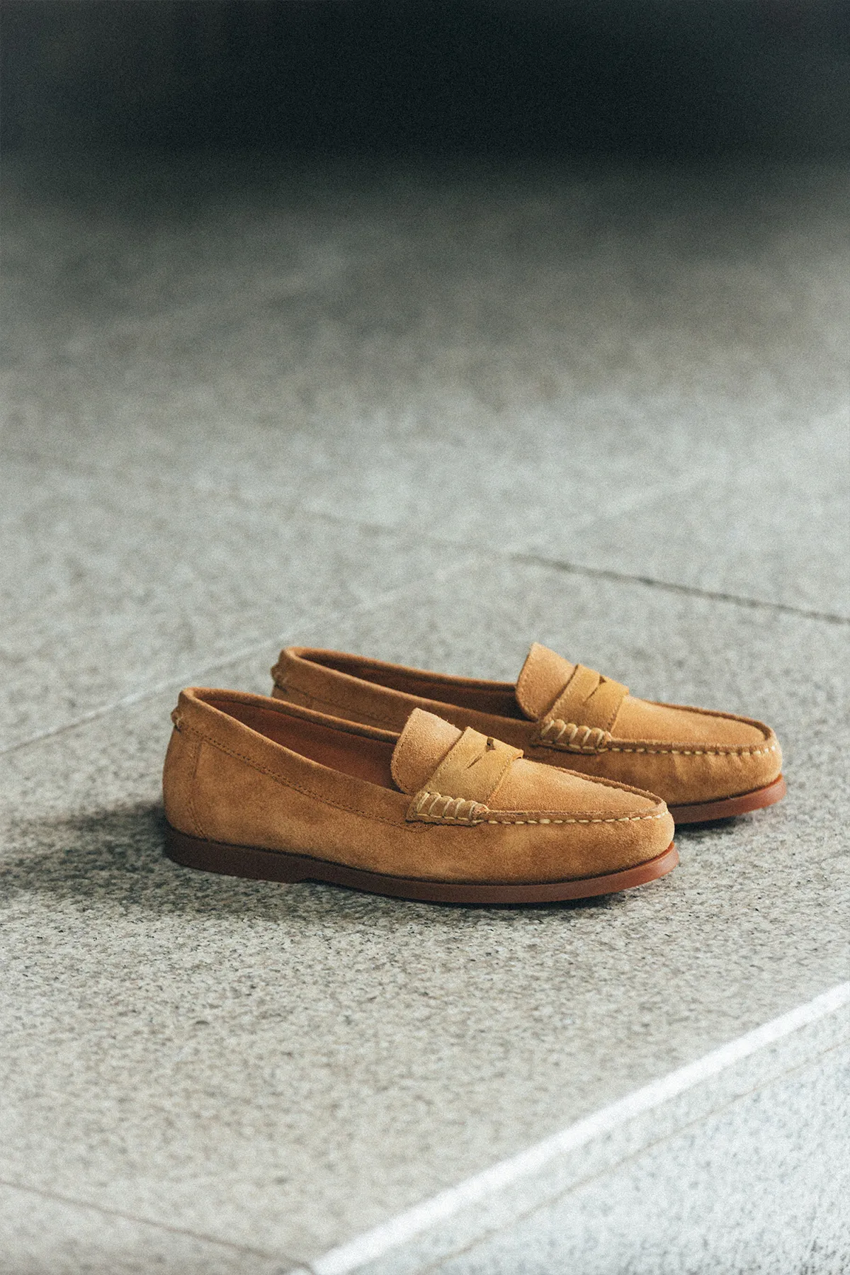 POLO RALPH LAUREN｜MERTON PENNY LOAFER“DESERT TAN SUEDE”